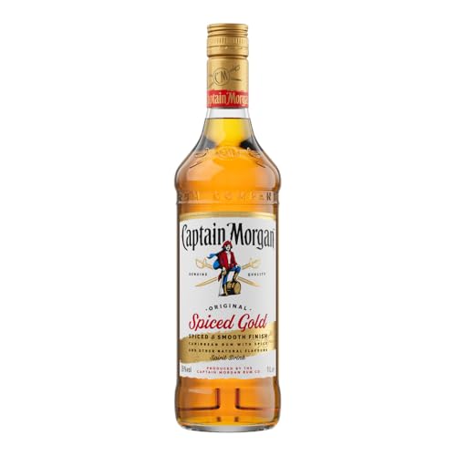 Captain Morgan Original Spiced Gold | Blended Rum | Karibischer Geschmack | 35% vol | 1000ml Einzelflasche | (Packung mit 6) von Captain Morgan