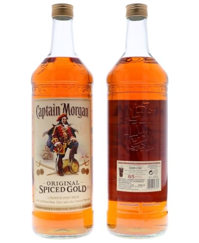 Captain Morgan Original Spiced Gold | Blended Rum | Karibischer Geschmack | 35% vol | 3000ml Einzelflasche | von Captain Morgan