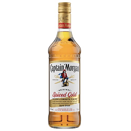 Captain Morgan Original Spiced Gold | Blended Rum | Karibischer Geschmack | 35% vol | 1000ml Einzelflasche | von Captain Morgan