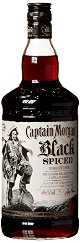 Captain Morgan Spirituose auf Black Spiced Rum-Basis mit Gewürzen und natürlichen Aromen (1 x 1 l) von Captain Morgan