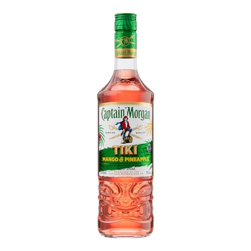 Captain Morgan Tiki | Köstlich-fruchtiger, aromatischer Rum | mit Ananas- und Mango-Geschmack | 25%vol | 700ml Einzelflasche | von Captain Morgan