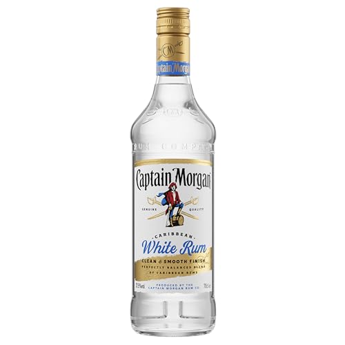 Captain Morgan White | Blended Rum | Karibischer Geschmack | Ideale Grundlage für jegliche Cocktails | 37,5% vol | 700ml Einzelflasche | von Captain Morgan