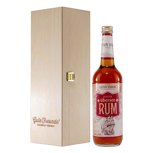 Captain Sparrow Übersee Rum 40% mit Geschenk-HK von Captain Sparrow