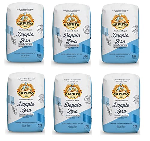 6x Farina Molino Caputo Classica per Pizza Napoli Pizzamehl Pizza Mehl 1kg 6x Farina Molino Caputo Classica per Pizza Napoli Pizzamehl Pizza Mehl 1kg von Antico Molino Napoli