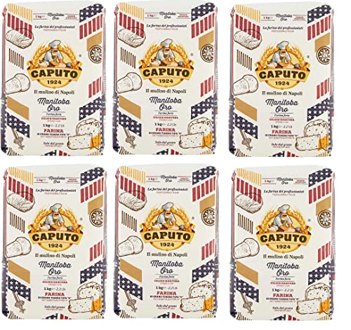 6x Farina Molino Caputo Manitoba oro Pizza Napoli Pizzamehl Pizza Mehl 1kg 6x Farina Molino Caputo Manitoba oro Pizza Napoli Pizzamehl Pizza Mehl 1kg von Antimo Caputo