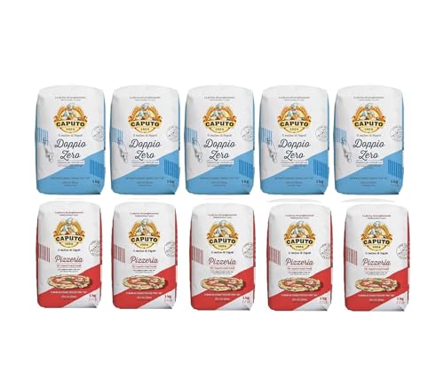 Caputo, Auswahlpackung, 5 x Classica, 1 kg, 5 x Pizzeria 1 kg, insgesamt 10 Beutel Caputo, Auswahlpackung, 5 x Classica, 1 kg, 5 x Pizzeria 1 kg, insgesamt 10 Beutel von Caputo.