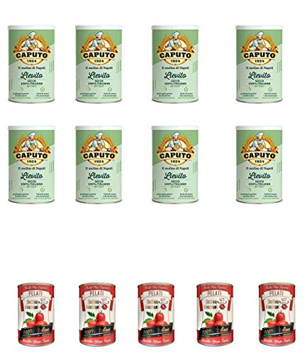 Caputo Lievito Secco% Trockenhefe für die Bäckerei Hohe Aktivität pizza 100g + Italian Gourmet 100% italienische geschälte Tomaten dosen 5x 400g Caputo Lievito Secco% Trockenhefe für die Bäckerei Hohe Aktivität pizza 100g + Italian Gourmet 100% italienische geschälte Tomaten dosen 5x 400g von Antimo Caputo