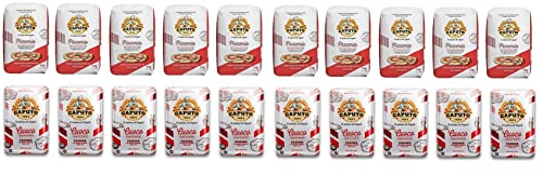 Caputo PIZZERIA Mehl 1Kg - Karton 10 Stück + Caputo CUOCO Mehl 1Kg - Karton 10 Stück ( 20 x 1Kg ) von Antimo Caputo