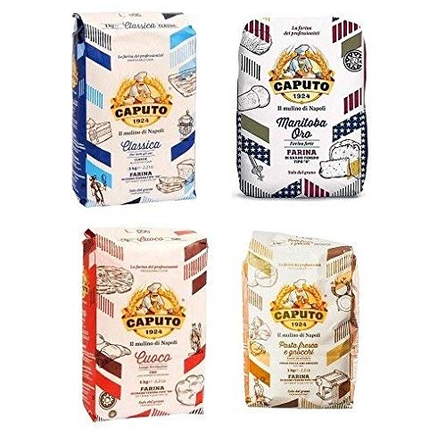 Farina Molino Caputo Testpaket test set Napoli Pizzamehl Pizza Mehl 4 x 1kg Farina Molino Caputo Testpaket test set Napoli Pizzamehl Pizza Mehl 4 x 1kg von Antimo Caputo
