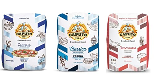 Testpaket Farina Molino Caputo Pizzeria Classica Cuoco Pizzamehl Mehl ( 3 x 5kg ) von Caputo