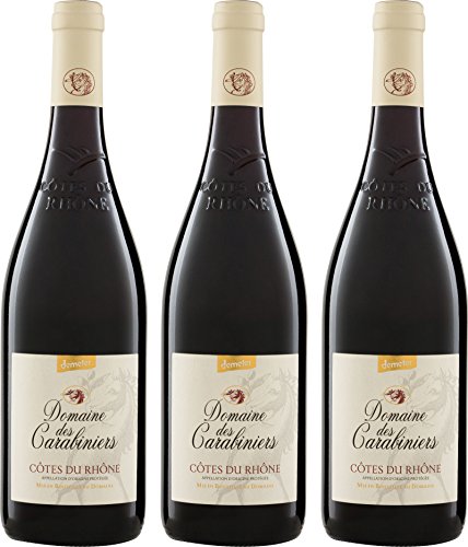 Carabiniers - Roquemaure LANG Côtes du Rhône Rouge AOP 2016 Cuvée Trocken ( 3 x 0.75 l) von Carabiniers - Roquemaure LANG