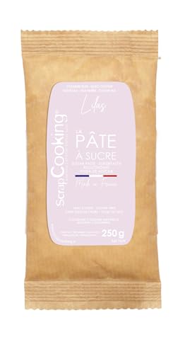 ScrapCooking - Pâte à Sucre Mauve « Lilas » 250 g - Colorant d’Origine Naturelle - Sans Gluten, Sans Huile de Palme - Pour Gâteaux, Pâtisseries - Fabriquée en France - 7629 von ScrapCooking