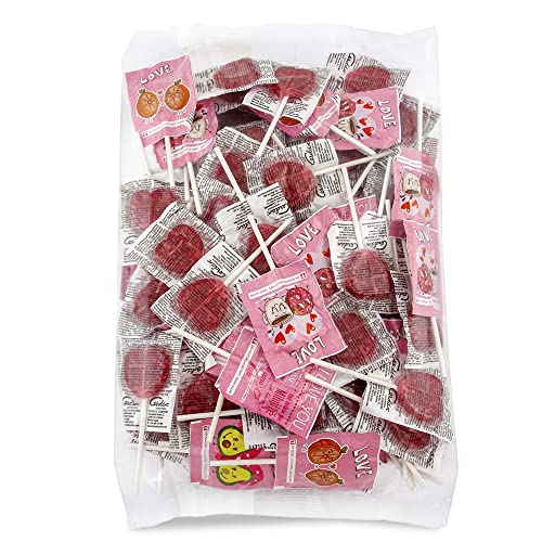 Caramelos Cerdán - Piruletas Corazón sin Azúcar Love Sabor Cereza | Caramelo Duro con Palo Sin Gluten ni Alérgenos | Bolsa de 100 Unidades Caramelos Cerdán - Piruletas Corazón sin Azúcar Love Sabor Cereza | Caramelo Duro con Palo Sin Gluten ni Alérgenos | Bolsa de 100 Unidades von Caramelos Cerdán