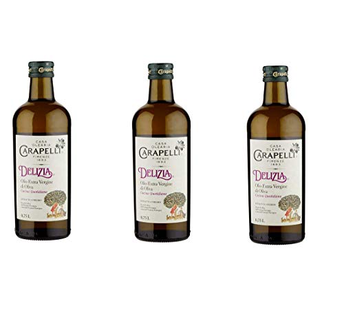 3x Carapelli Delizia Extra Natives Olivenöl 0.75L olio extravergine nativ oliva von Carapelli