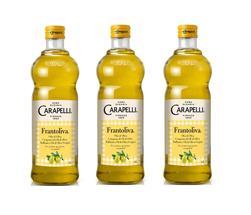 3x Carapelli Frantoliva Olio di Oliva Olivenöl mit Raffinierten und Nativen Olivenölen 1Lt von Carapelli