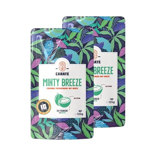 2x Caraté Minty Breeze | Cascara koffein Tee mit Minze, Qishr, natürlich, nachhaltig, 2x125g für insgesamt 80 Portionen 2x Caraté Minty Breeze | Cascara koffein Tee mit Minze, Qishr, natürlich, nachhaltig, 2x125g für insgesamt 80 Portionen von Caraté