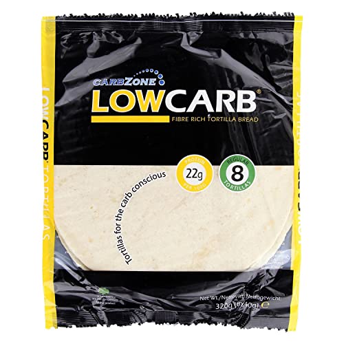 CarbZone Low Carb Tortillas kohlenhydratarm 8 Stück (8x40g) von CarbZone