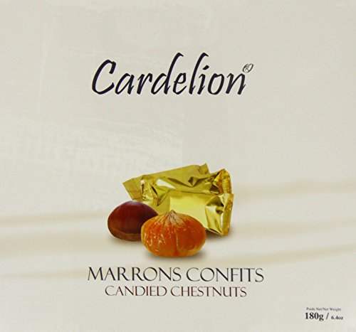 Cardelion Marron Glace - Kandierte Kastanien, besondere Anlässe Geeignet für alle Jahreszeiten (180 Gram 6.3 oz, 10 Pieces) von Cardelion