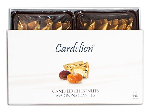 Cardelion Marron Glace - Kandierte Kastanien, besondere Anlässe Geeignet für alle Jahreszeiten (360 Gram 12.6 oz, 20 Pieces) von Cardelion