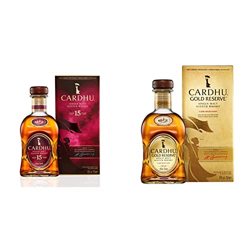 Cardhu 15 Jahre | Single Malt Scotch Whisky | mit Geschenkverpackung | handverlesen aus der schottischen Speyside | 40% vol | 700ml & Gold Reserve | Single Malt Scotch Whisky | 40% vol | 700ml von Cardhu