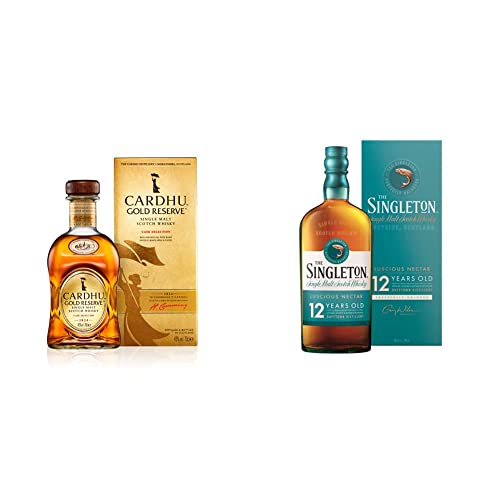 Cardhu Gold Reserve | 40% vol | 700ml & The Singleton 12 Jahre | Single Malt Scotch Whisky | mit Geschenkverpackung | Preisgekrönter, aromatischer Bestseller | 43% vol | 700ml von Cardhu
