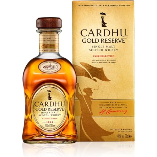 Cardhu Gold Reserve Single Malt Scotch Whisky, 40 % vol, 70 cl, Scotch Whisky, Noten von Bratapfel und Toffee, Von einer der ältesten Speyside-Whiskybrennereien von Cardhu