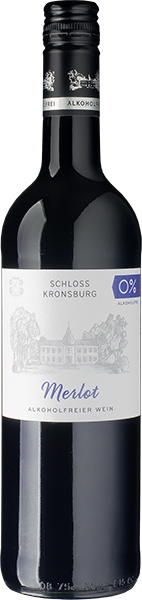Schloss Kronsburg Merlot alkoholfrei Rotwein halbtrocken 0,75 l von Carl Jung Weinkellerei
