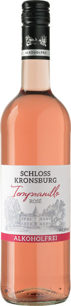 Schloss Kronsburg Tempranillo alkoholfrei Vegan Roséwein halbtrocken 0,75 l von Carl Jung Weinkellerei