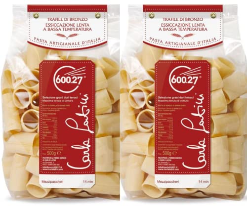 Bronze Wheat Mezzipaccheri Pasta, Two 500-gram Packs Bronze Wheat Mezzipaccheri Pasta, Two 500-gram Packs von Carla Latini