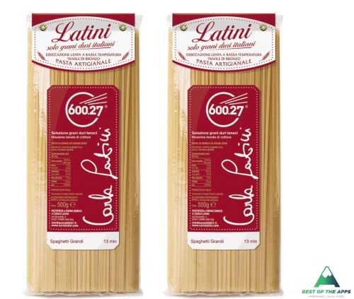 Bronze Wheat Thick Spaghetti Pasta - Two 500-gram Packs von Carla Latini