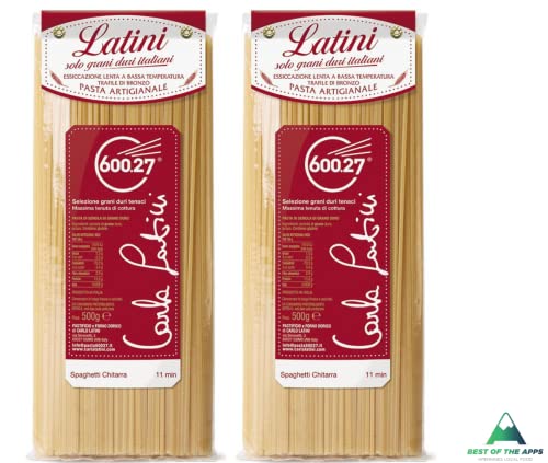 Spaghetti alla Chitarra aus in Italien angebautem und gemahlenem Hartweizen - 2x500g Carla Latini Spaghetti alla Chitarra aus in Italien angebautem und gemahlenem Hartweizen - 2x500g Carla Latini von Carla Latini