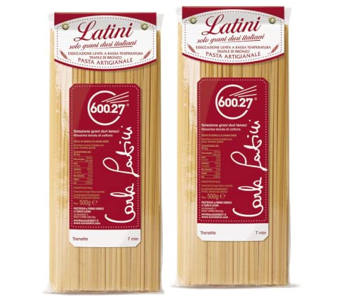 Trenette - Langsam trocknender italienischer Hartweizen Trenette - 2x500g - Carla Latini Trenette - Langsam trocknender italienischer Hartweizen Trenette - 2x500g - Carla Latini von Carla Latini