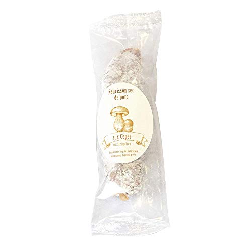 150g Feine Salami mit Steinpilzen aus Frankreich/Saucisson de Porc aux Cèpes, luftgetrocknete Salami von Carlant