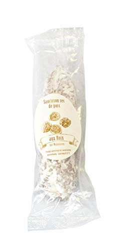 150g Feine Salami mit Walnüssen aus Frankreich/Saucisson de Porc aux Noix, luftgetrocknete Salami von Carlant