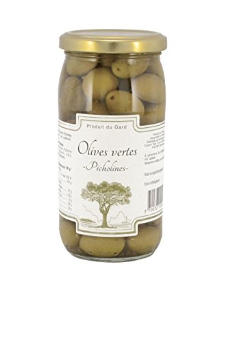 Olives vertes Picholines, grüne Picholin Oliven aus Südfrankreich, 320g von Carlant