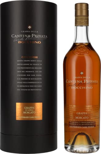 Bocchino Cantina Privata GRAPPA MOSCATO Sauternes Cask Finish 42% Vol. 0,7l in Geschenkbox von Carlo Bocchino