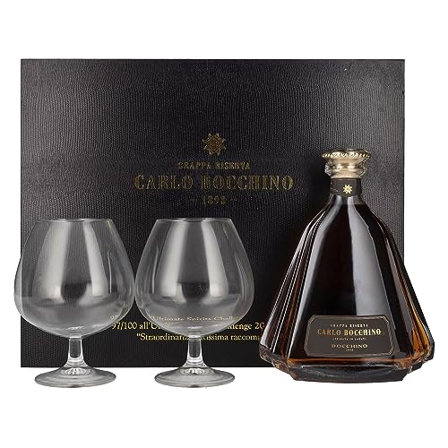 Carlo Bocchino Grappa Riserva 43% Vol. 0,7l in Geschenkbox mit 2 Gläsern Carlo Bocchino Grappa Riserva 43% Vol. 0,7l in Geschenkbox mit 2 Gläsern von Carlo Bocchino