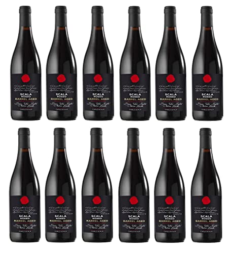 12x 0,75l - 2022er - Carlo Scala - Scala Rosso - barrel aged - Terre Siciliane I.G.P. - Sizilien - Italien - Rotwein trocken von Carlo Scala