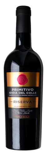 Carlo Scala Primitivo Gioia del Colle Riserva DOC - 0,75l |Rotwein aus Apulien | High End Primitivo von Carlo Scala