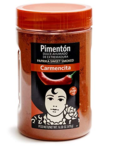 Carmencita- Geräucherter süßer Pfeffer - Ideal zum Aromatisieren, Färben und Verfeinern Ihrer Gerichte - 470 Gramm von Carmencita