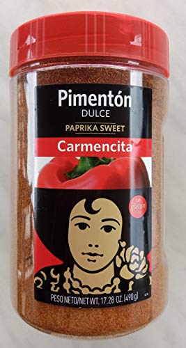 Carmencita - Paprika süß 490 g. / Paprika. - Ideal für alle Arten von Mahlzeiten - 110 Gramm. Carmencita - Paprika süß 490 g. / Paprika. - Ideal für alle Arten von Mahlzeiten - 110 Gramm. von Carmencita