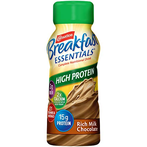 Carnation Breakfast Essentials High Protein Ready-to-Drink, Rich Milk Chocolate, 8 FL OZ Bottle (Pack of 6) (Packaging May Vary) von SUPOOBE