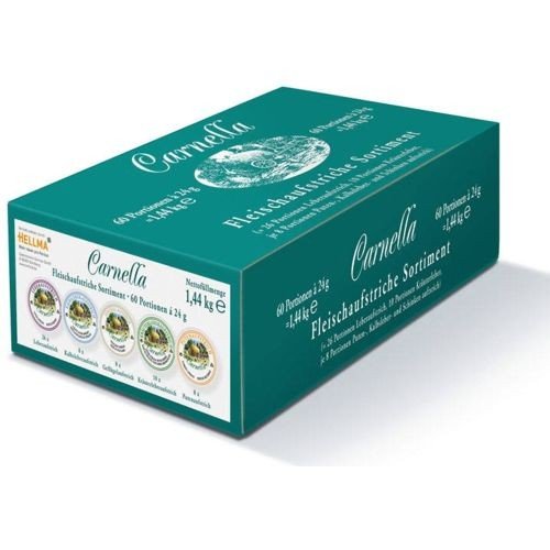 Carnella - Fleischaufstrich Portionen - Mix Sortiment - 60 x 24 g von NIANWUDU
