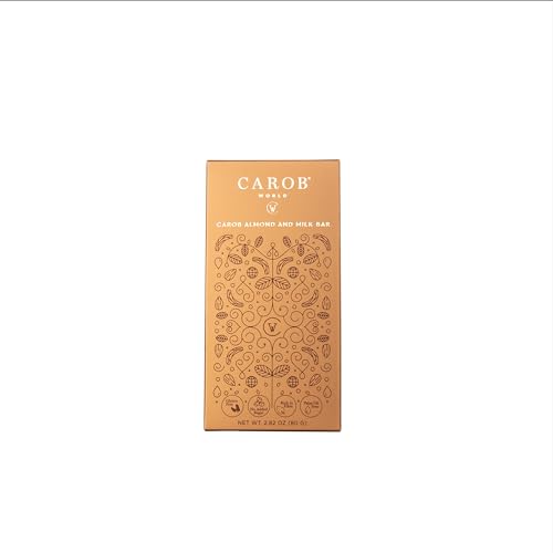 Carob Almond and Milk Bar | Glutenfrei und Zuckerfrei | (1 x 80g) von Carob World CW