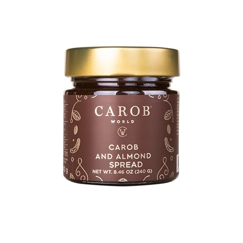 Carob and Almond Spread | Gluten- und zuckerfrei | 240g von Carob World CW