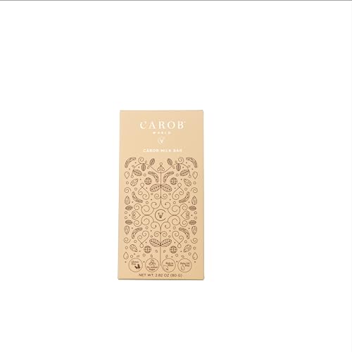 Carob and Milk Bar | Glutenfrei und Zuckerfrei | (1 x 80g) von Carob World CW