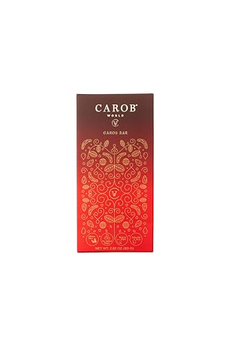 Carob Bar | Glutenfrei, zuckerfrei und vegan | 1er-Pack (1 x 80g) von Carob World CW