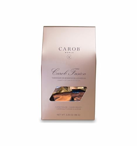 Carob Fusion | Vielfalt an Johannisbrotbonbons | 4 x Carob Praline | 4 x Carob Creamy | 4 x Carob Salt Flower and Almond Carob Fusion | Vielfalt an Johannisbrotbonbons | 4 x Carob Praline | 4 x Carob Creamy | 4 x Carob Salt Flower and Almond von Carob World CW