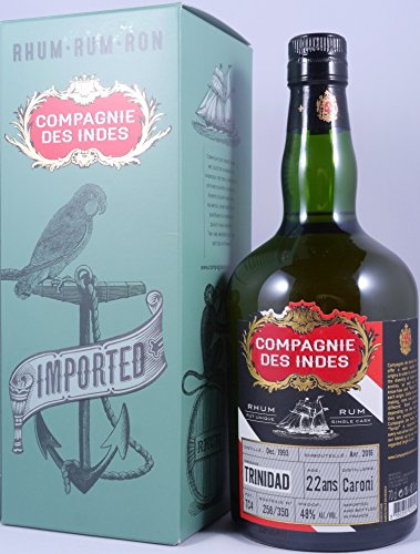 Compagnie Des Indes Caroni 1993-2016 22 Years Single Cask Trinidad Rum 48,0% Vol. - limitierte Abfüllung aus der geschlossenen Kultdistillerie Caroni in Trinidad von Caroni