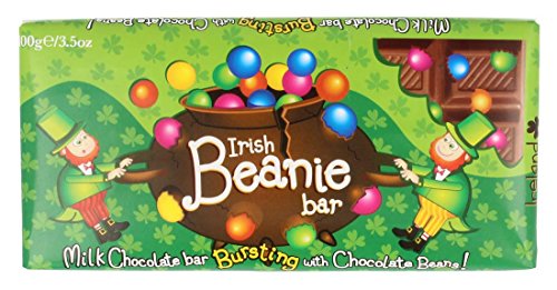 Irish Leprechaun-Milchschokoladeriegel voller Schokolinsen von Carrolls Irish Gifts